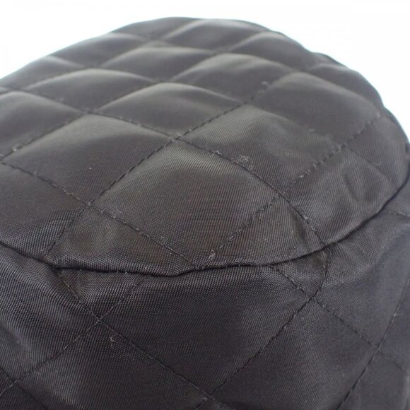 Celine Bucket M 2 aub 0930 C.38 no Hat Nylon Black
